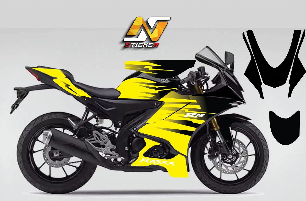 R15m/V4 light yellow colour decals sticker