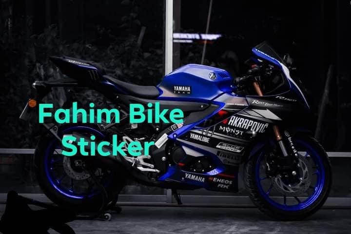 R15m/V4 blue monster edition decals sticker