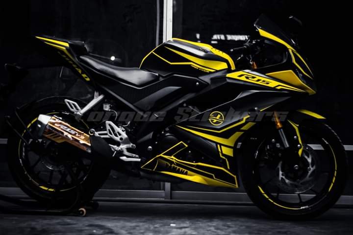 R15m/V4 yellow colour decals sticker