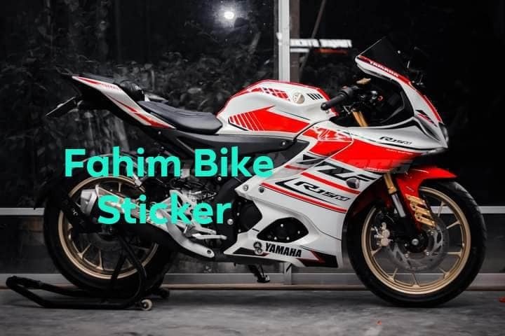 R15m/V4 white X red colour decals sticker