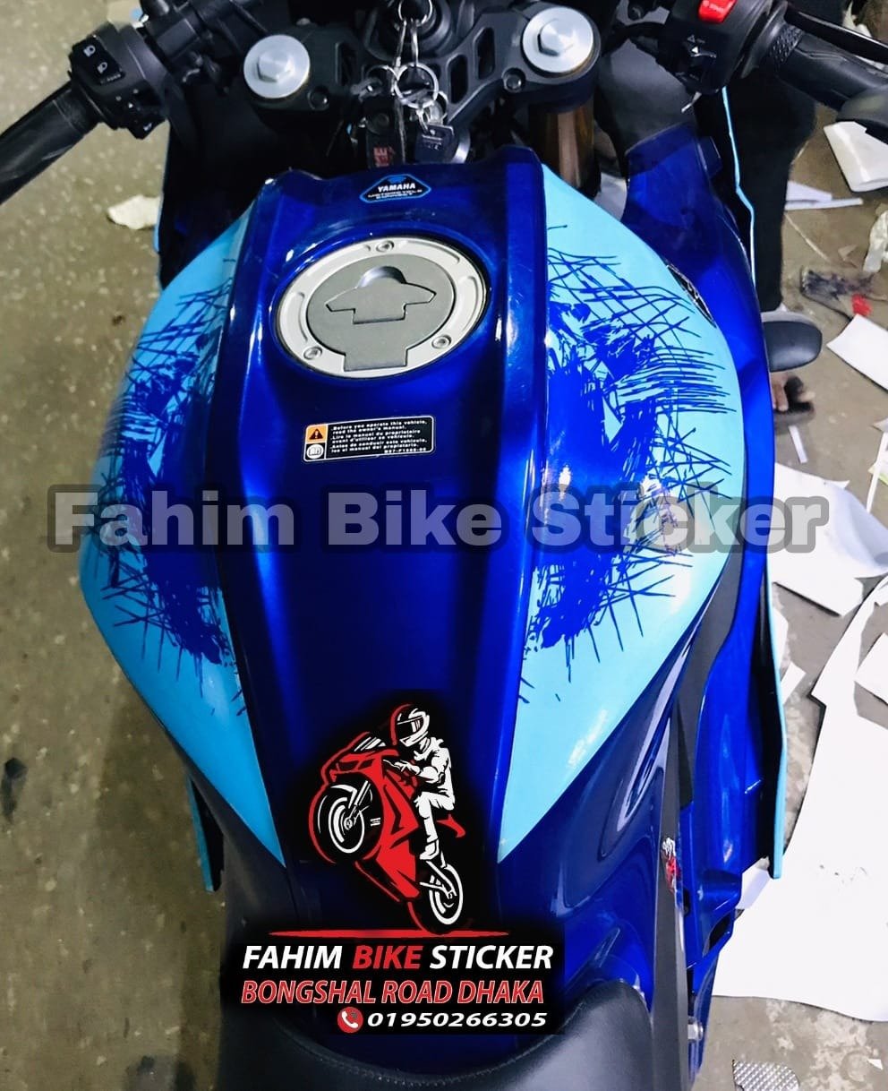 R15m/V4 blue colour decals sticker