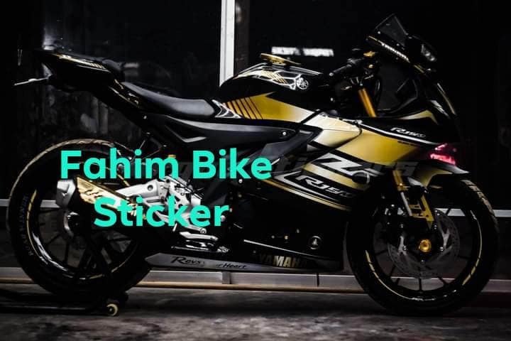 R15m/V4 black colour decals sticker