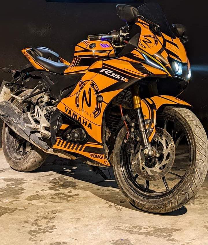 R15m/ V4 orange colour decals sticker