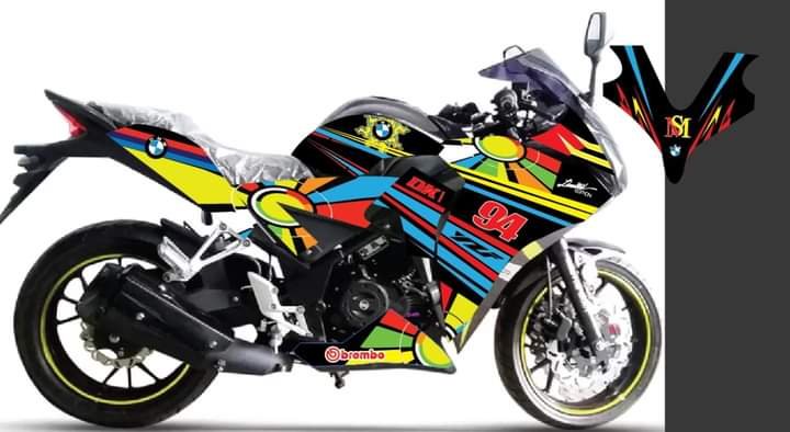 CBR 150 rainbrow edition decals sticker