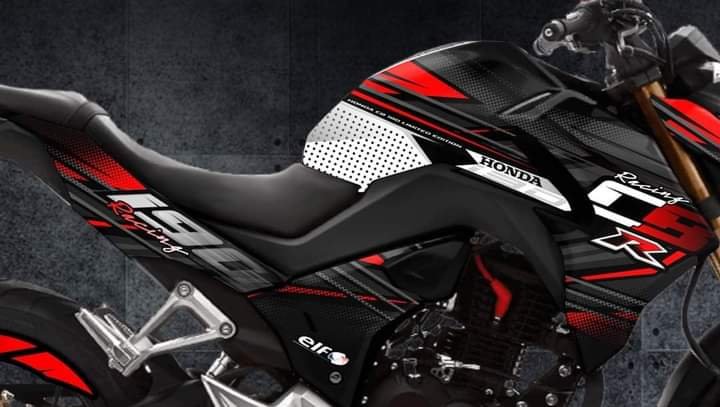 Honda Xblade white x black colour decals sticker