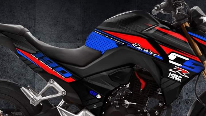 Honda Xblade black colour decals sticker