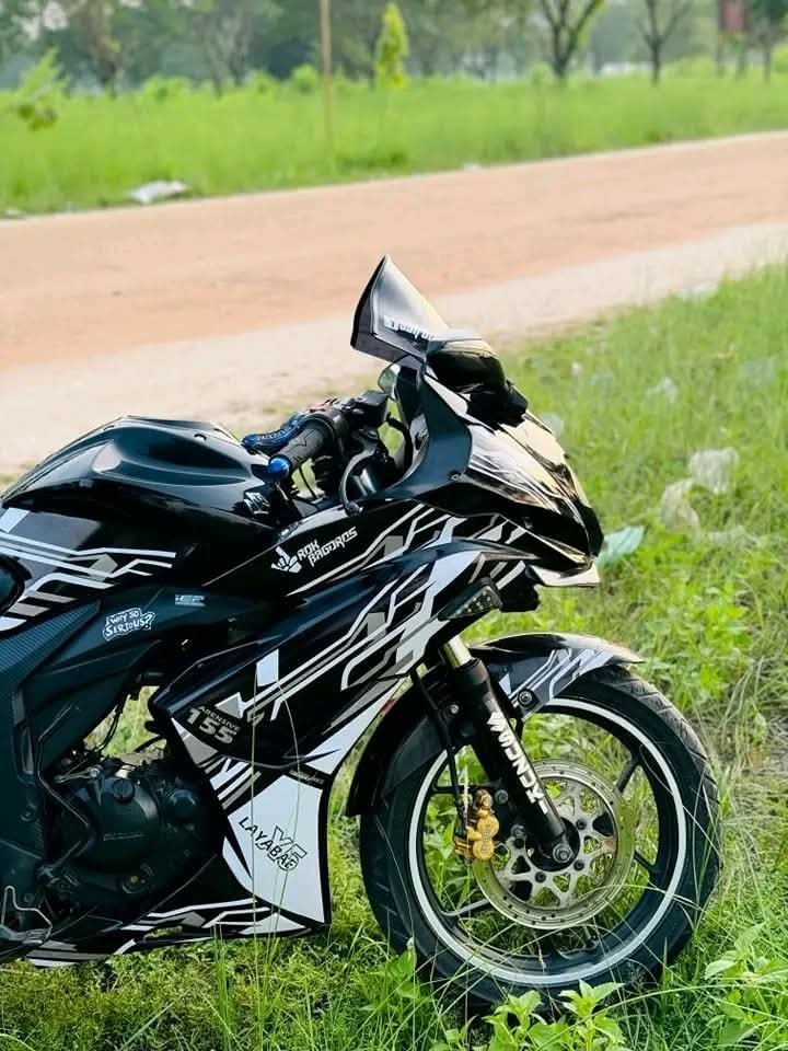 gixxer sf old model black colour Premium decals sticker set