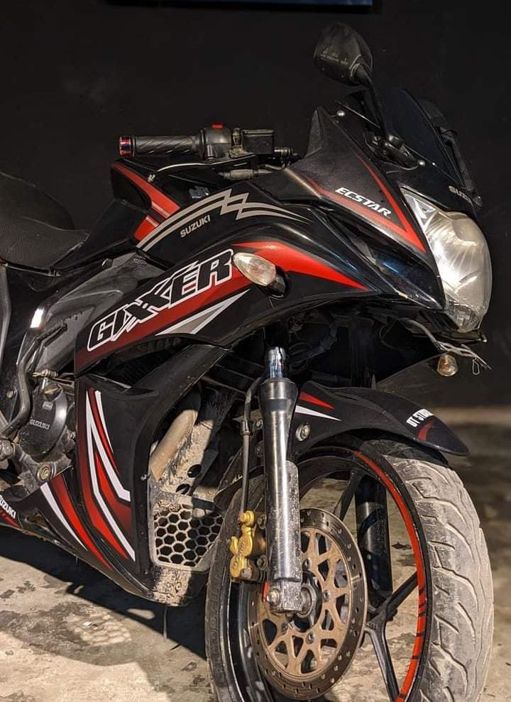 gxxer sf old model black and red colour decals sticker