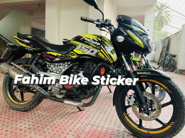 pulsar light yellow colour decals sticker set
