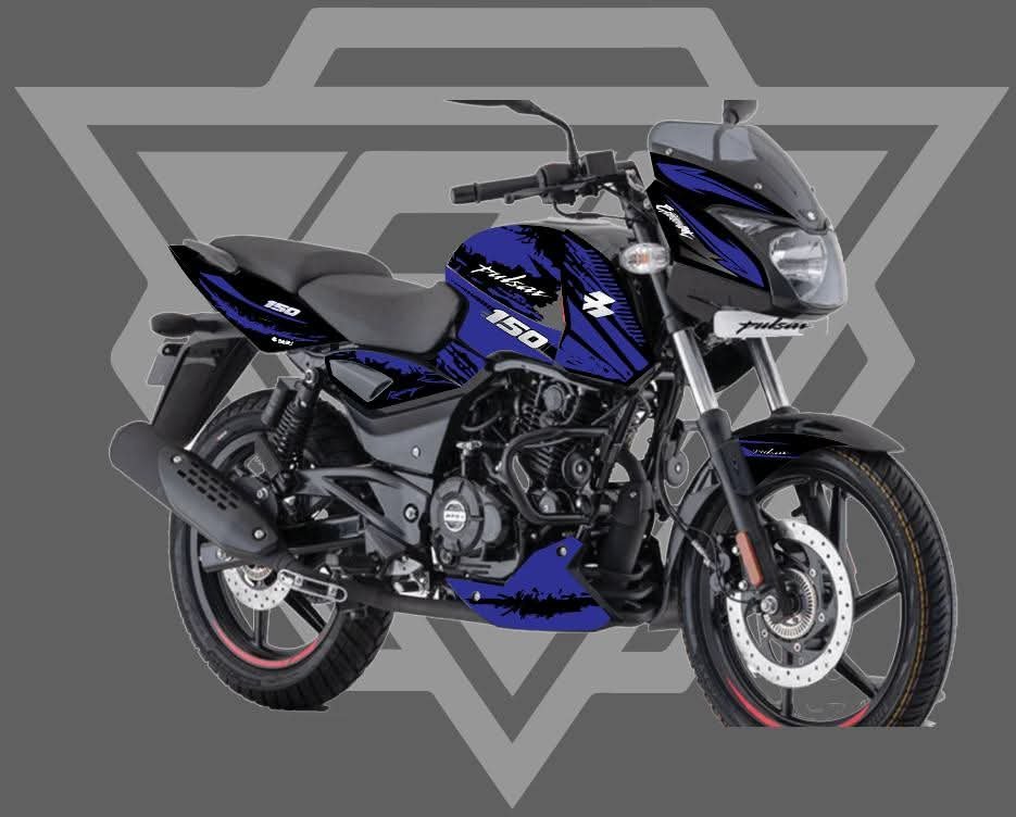 pulsar blue colour premium quality decals sticker set