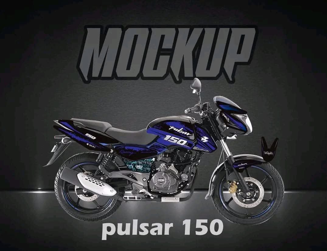 pulsar blue colour decals sticker set