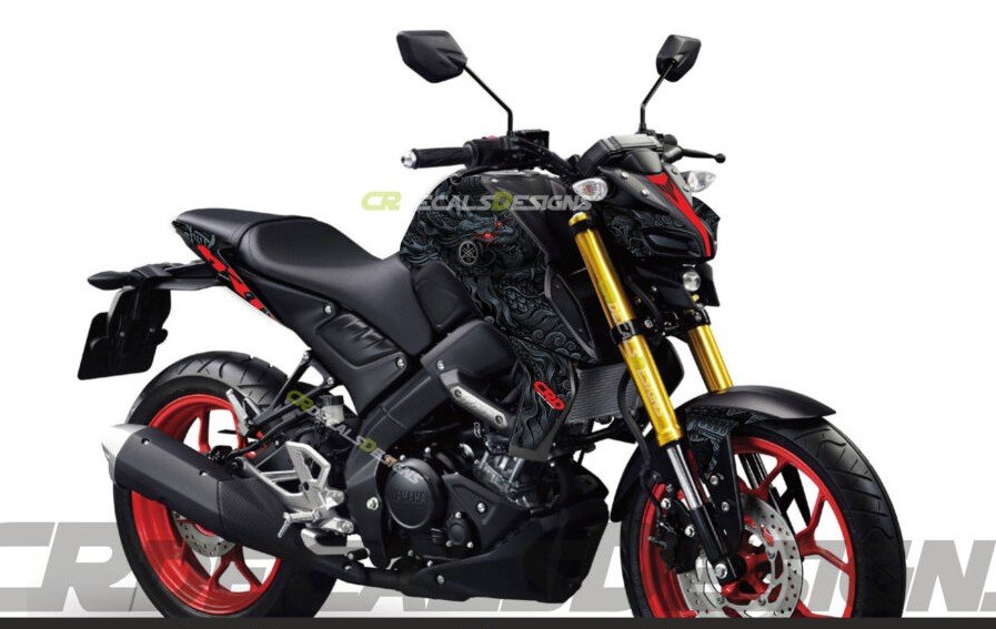 mt15 black  colour premium next level decals sticker set