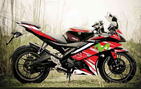 R15v2 Red colour super premium quality decals sticker set