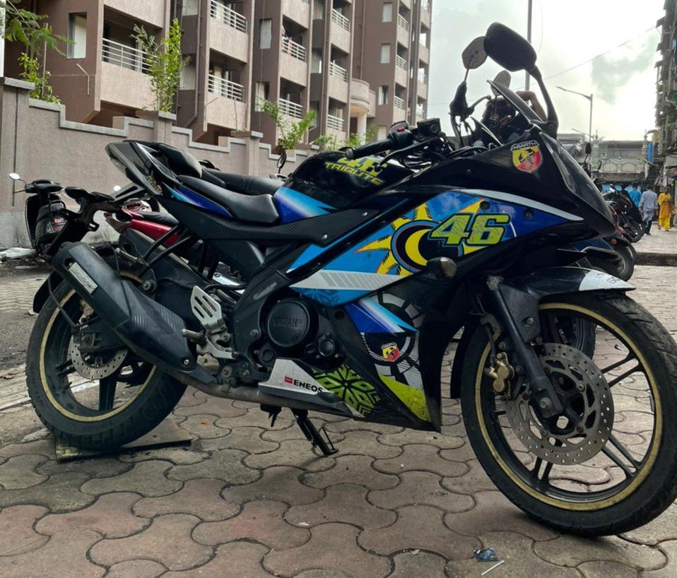 R15v2 blue colour premium quality decals sticker set