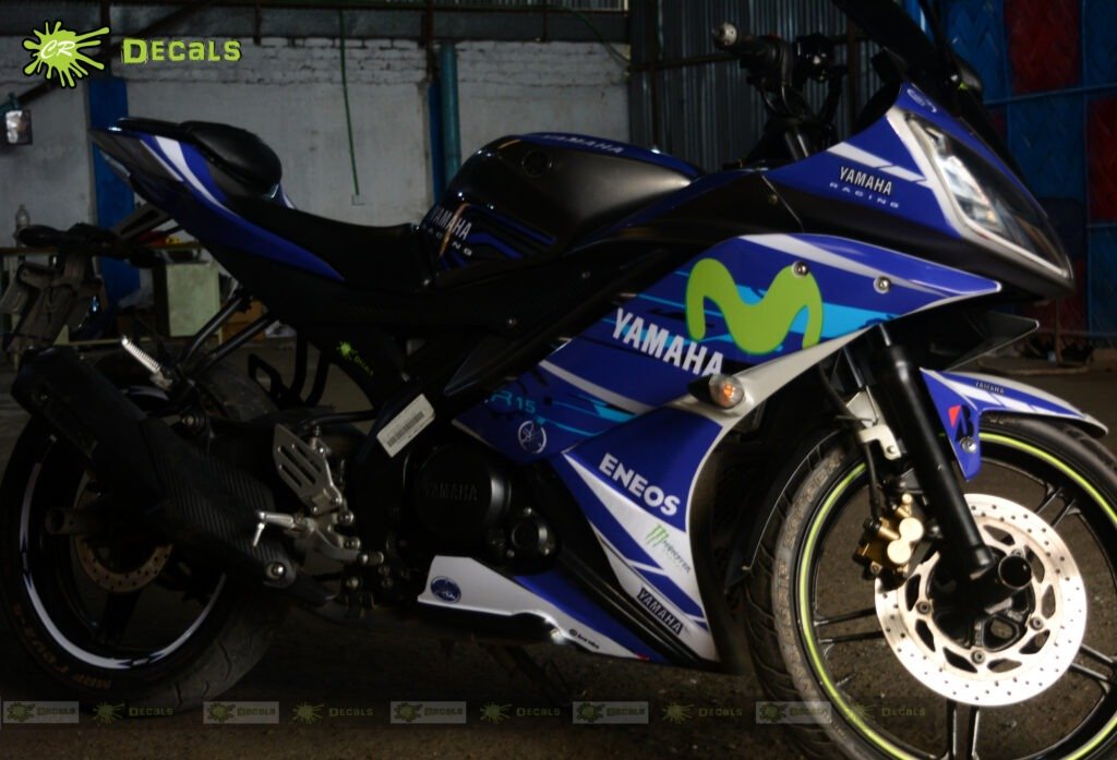 R15v2 blue colour premium quality decals sticker set