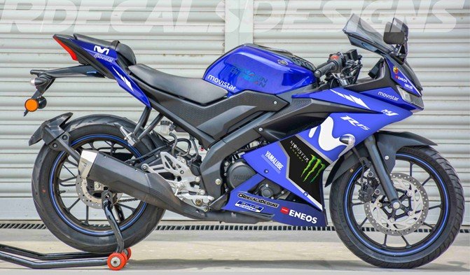 R15v3 blue colour premium quality decals sticker set