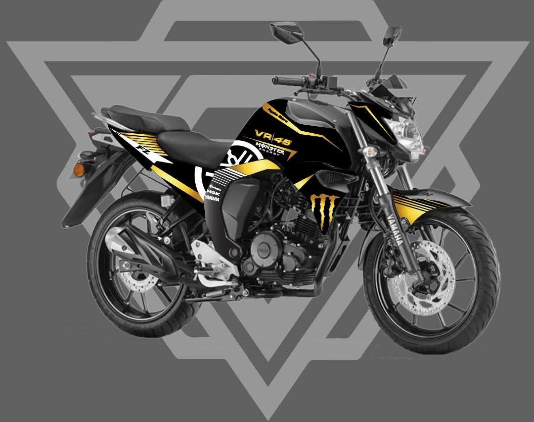 Fzv2 light brown colour premium quality decals sticker set