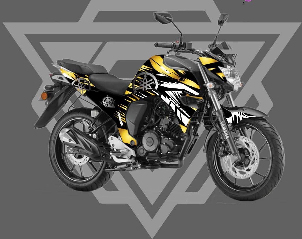 Fzv2 light brown colour premium quality decals sticker set