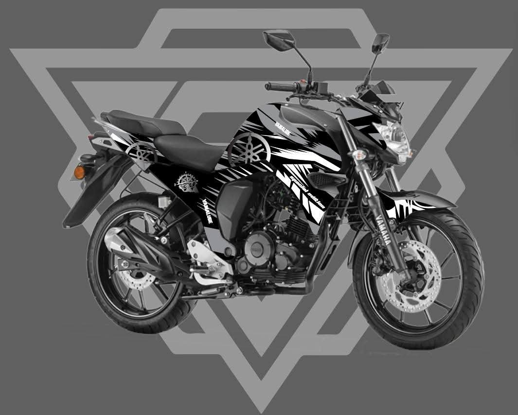Fzv2 silver colour premium quality decals sticker set