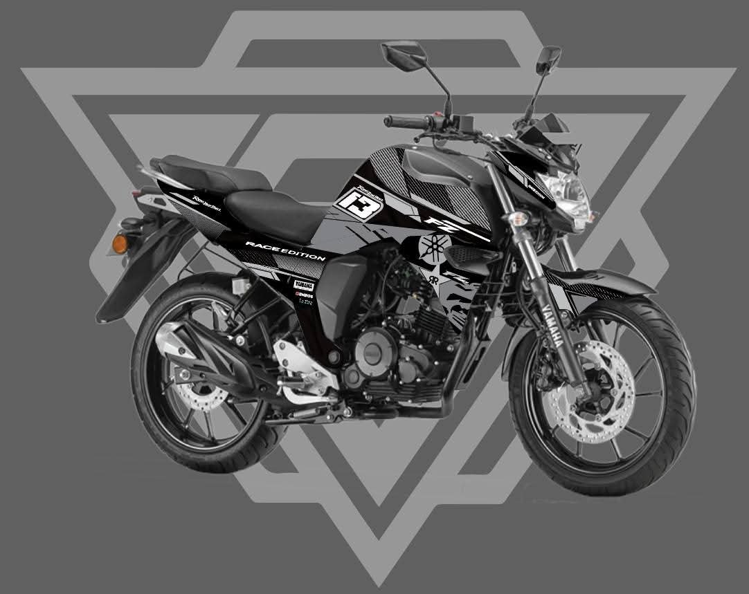 Fzv2 silver colour premium quality decals sticker set