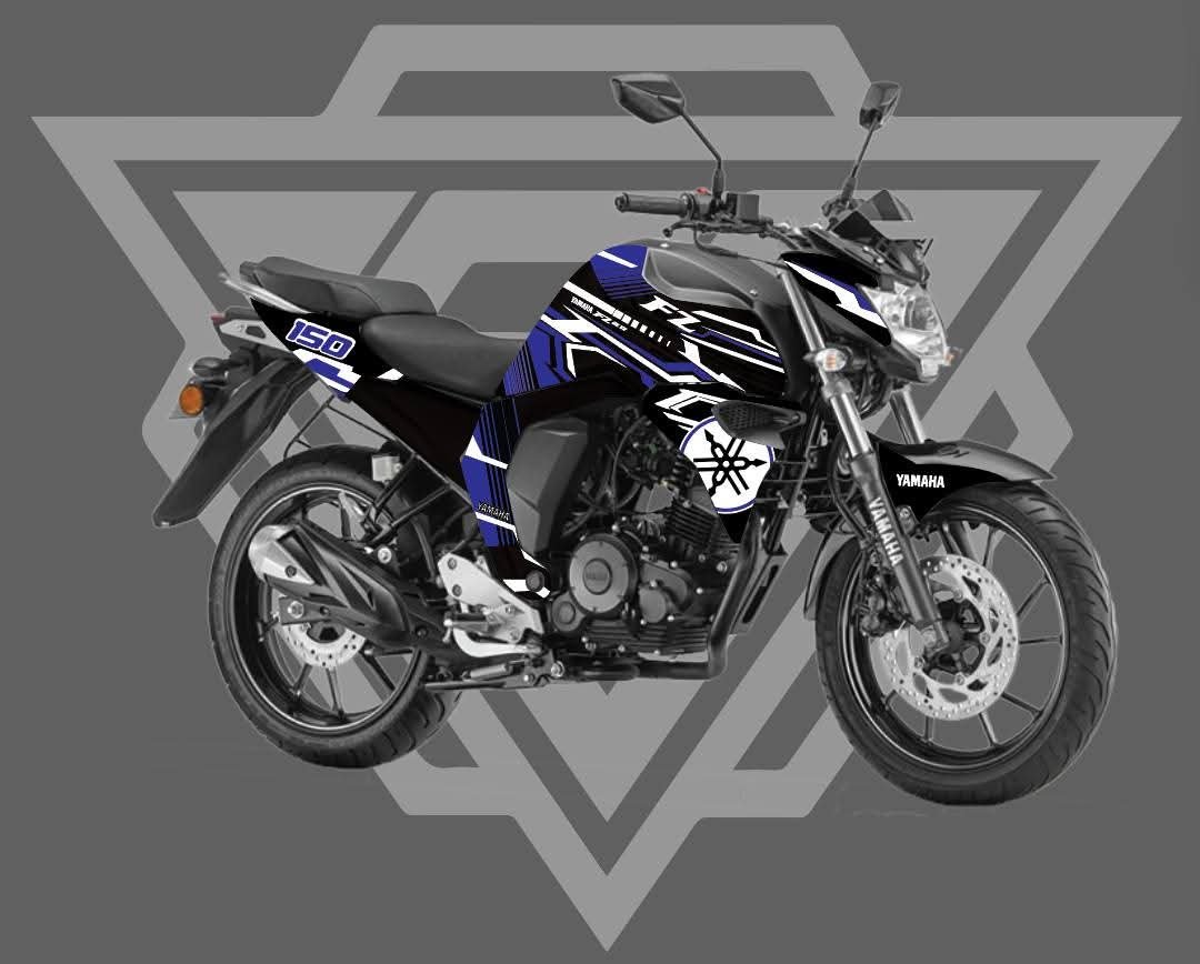 Fzv2 blue colour premium quality decals sticker set