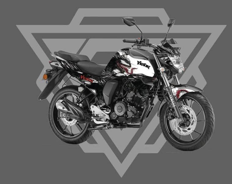 Fzv2 white venom edition decals sticker set