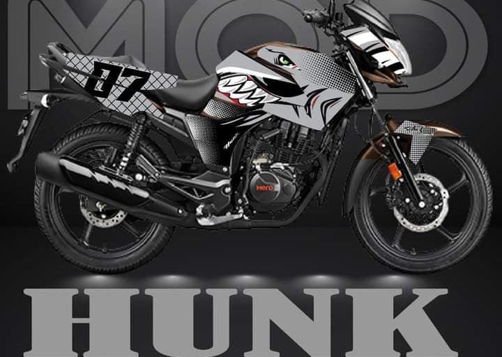 hunk silver shark model decals sticker set