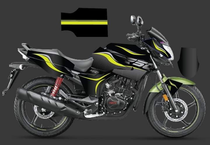 hunk black colour super premium mod decals sticker set