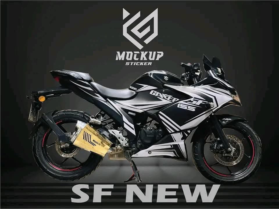 gixxer sf white colour japani edition decals sticker set