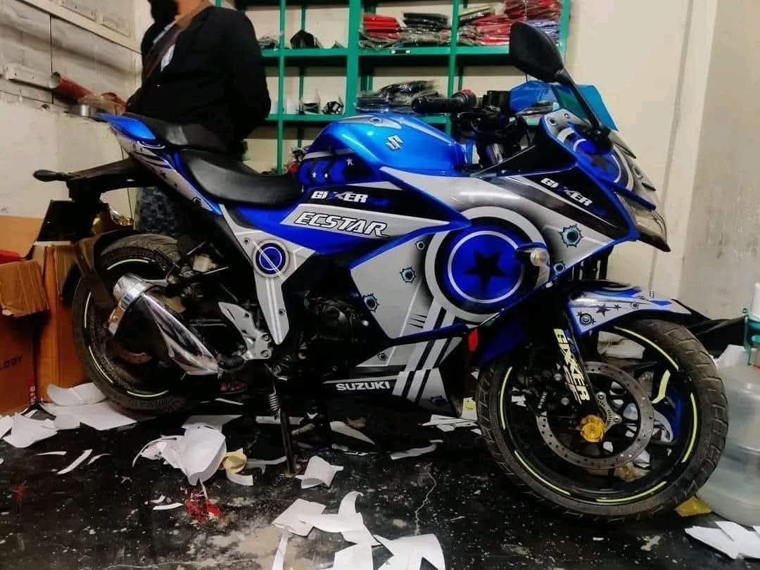 gixxer sf fi American edition decals sticker set