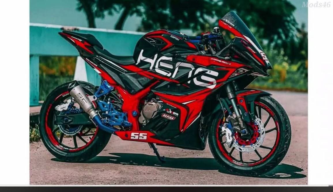 gpx demon red heng colour decals sticker set