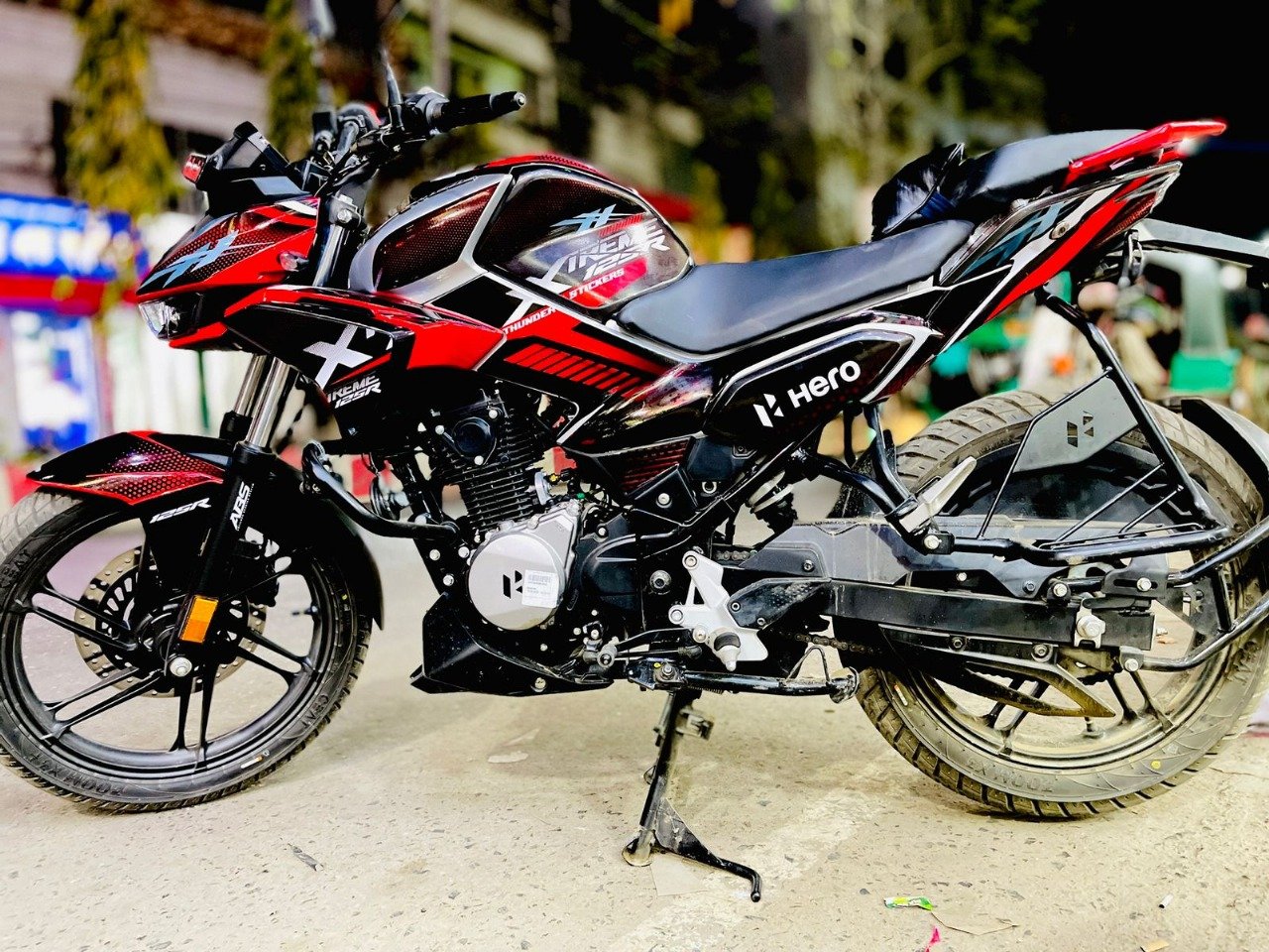 hero xtreme 125 red colour premium quality decals sticker set