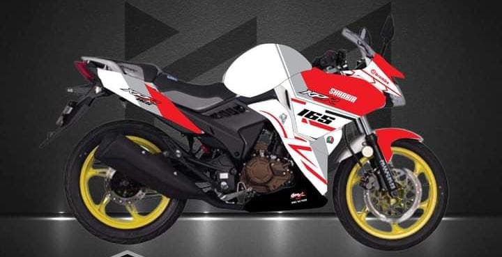 kpr white Colour premium quality decals sticker set