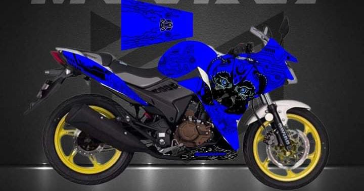 Kpr dark blue colour premium quality decals sticker set