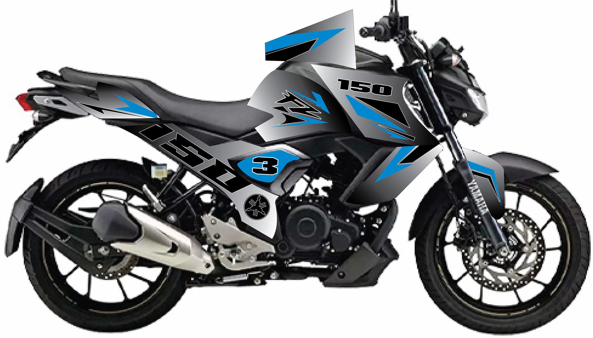 Fzsv3/V4 gry/past colour decals sticker