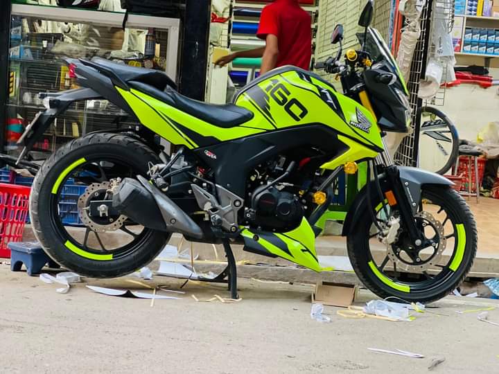 Hornet lime green Facing edition decals sticker set
