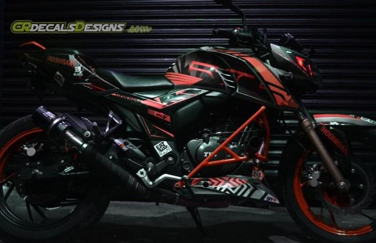 tvs 4v Super modification decals sticker set