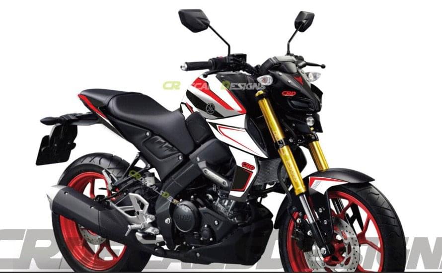 mt15 white colour japani edition decals sticker set