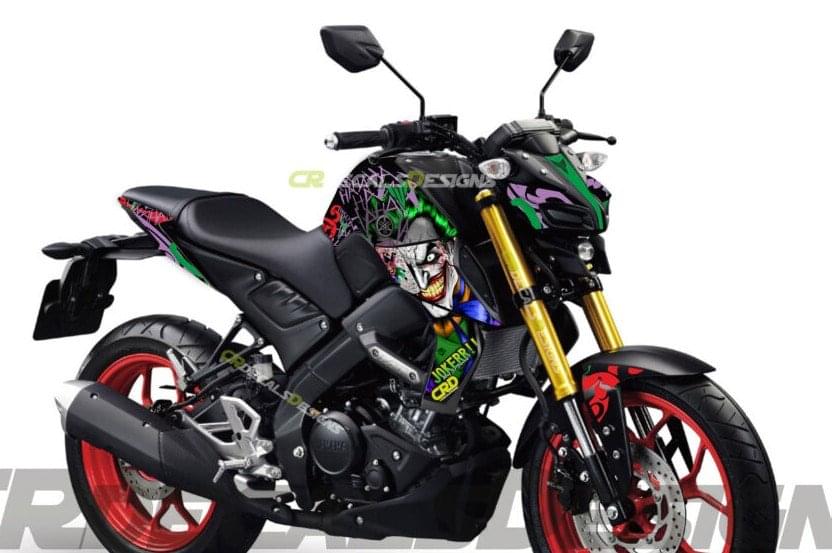 MT15 joker design premium quality decals sticker set
