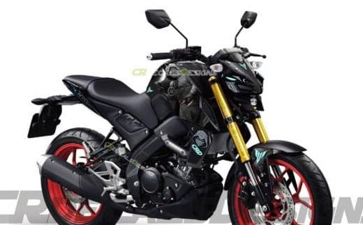MT15 black colour super premium quality decals sticker set
